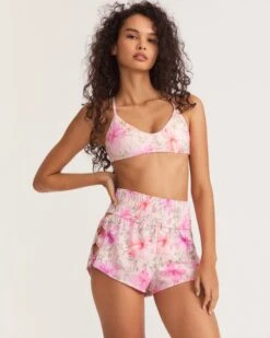 LoveShackFancy X Hurley - Hibiscus High Waist Aquas Boardshorts 2.5"