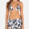 HIBISCUS BLOCK SWIM SHORT -Hurley HS1100 BLACK 1