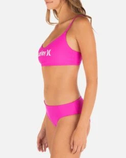 One And Only Solid Bralette 10 One And Only Solid Bralette -Hurley HT1238 DRAGONFRUIT 4