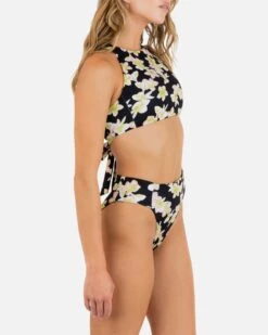 Max Plumeria High Neck Top -Hurley HT1303 BLACK 2