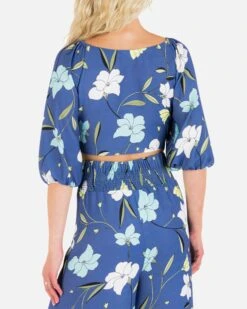 POPPY CROP TOP -Hurley HU008W3 DARKBLUE 2