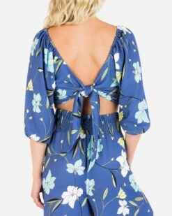 POPPY CROP TOP -Hurley HU008W3 DARKBLUE 5