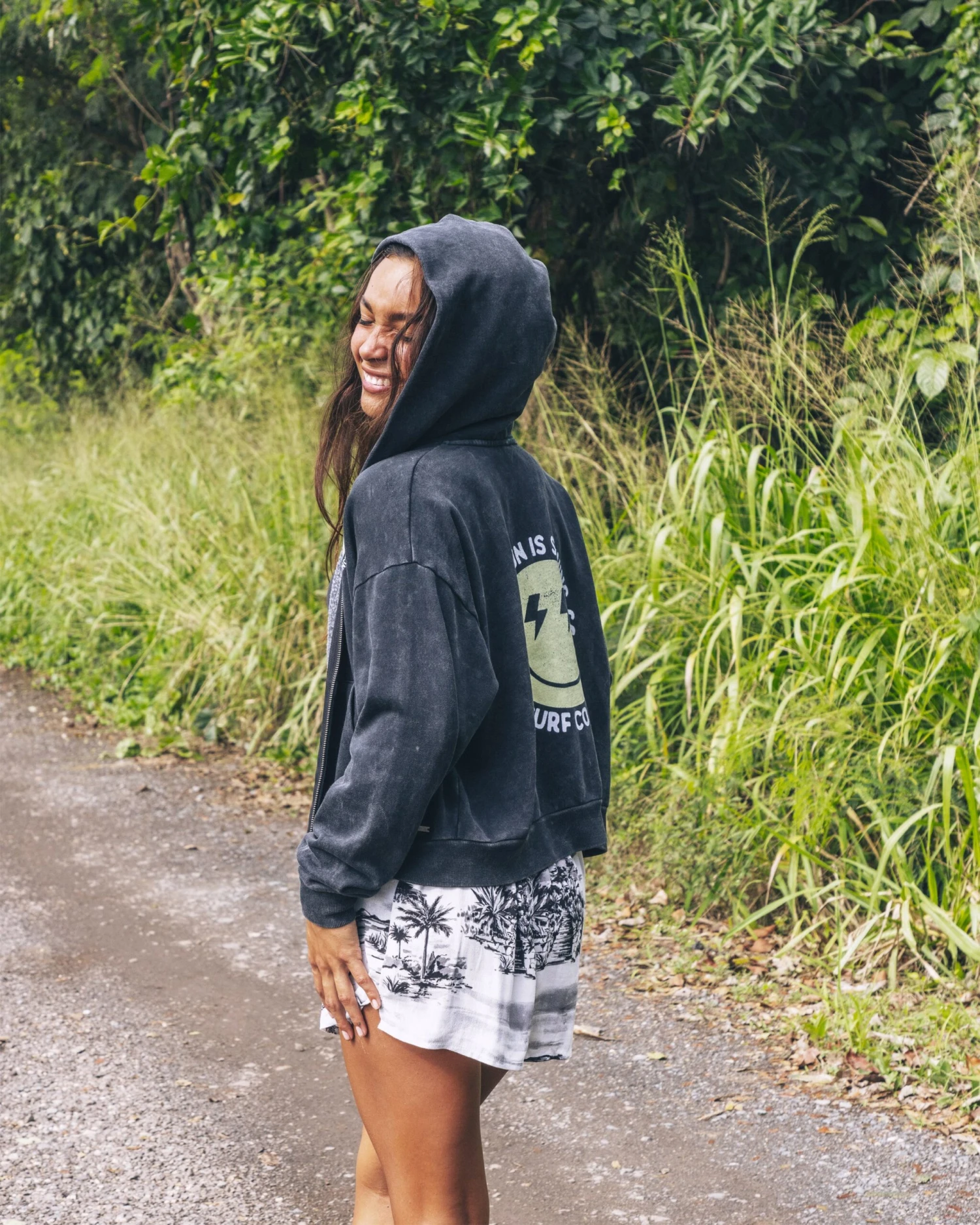 SUNSHINE SMILEY ZIP-UP HOODIE 4 SUNSHINE SMILEY ZIP-UP HOODIE - Image 2