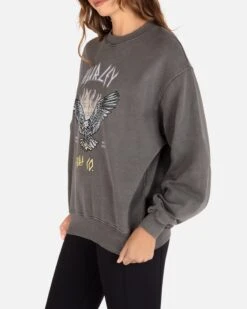 Tour Boyfriend Crewneck -Hurley HU083F3 BLACK 03