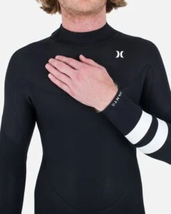 Mens Advantage 4/3mm Back Zip Fullsuit -Hurley MFS0000403 BLACK 05