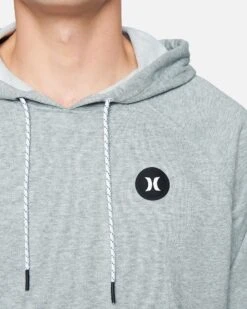 Men's H2O-DRI Universal Hooded Fleece Pullover -Hurley cj5762 dark grey heather 3