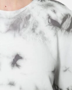 Women's One And Only Wash Perfect Crew Fleece Pullover -Hurley cj8742 pure platinum 3