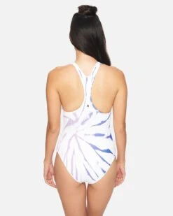 HURLEY Block Party Rib Spider Royale One Piece -Hurley ct2289 racer blue 3 vv3