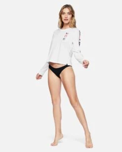 HURLEY USA Perfect Long Sleeve Tee -Hurley cu1432 white 1