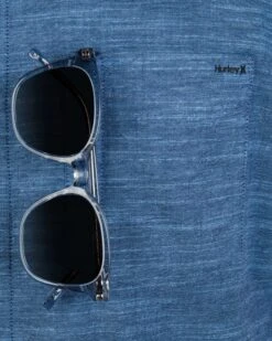 One And Only Stretch Short Sleeve Shirt -Hurley cz6661 obsidian 2 3