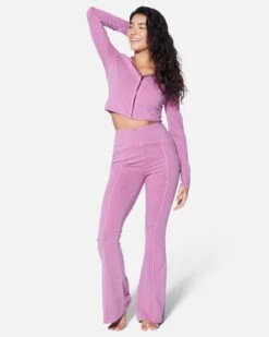 ESSENTIAL ZIP UP CROPPED HOODIE -Hurley dz24a067 vintage plum 4 1830f47e 6b4c 4fbd 9bfb 38cc00520469