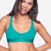 Max Solid Scoop Bikini Top -Hurley h t1001 emerald 1