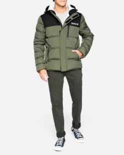 Barrel 2.0 Puffer Jacket -Hurley h6n104f0rr cargo khaki 4