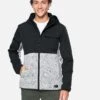 Asgar Mixed Media Jacket -Hurley h6n128foqn heather grey 1