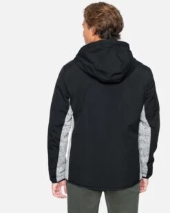 Asgar Mixed Media Jacket 10 Asgar Mixed Media Jacket -Hurley h6n128foqn heather grey 3