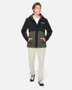 Brett Zip Front Jacket 11 Brett Zip Front Jacket -Hurley h6n129f0ny cargo khaki 4