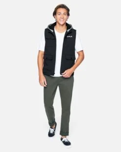 Collin Hooded Vest -Hurley h6v127fony black 4