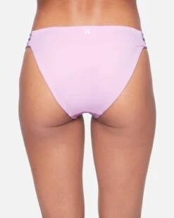 Max Solid Moderate Bikini Bottom -Hurley hb1001 wisteria 3