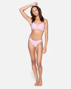 Max Solid Moderate Bikini Bottom -Hurley hb1001 wisteria 5