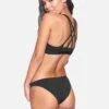 Solid Moderate Bikini Bottom -Hurley hb1007 black 1