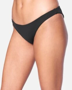 Solid Moderate Bikini Bottom -Hurley hb1007 black 3