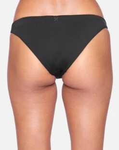 Solid Moderate Bikini Bottom -Hurley hb1007 black 4