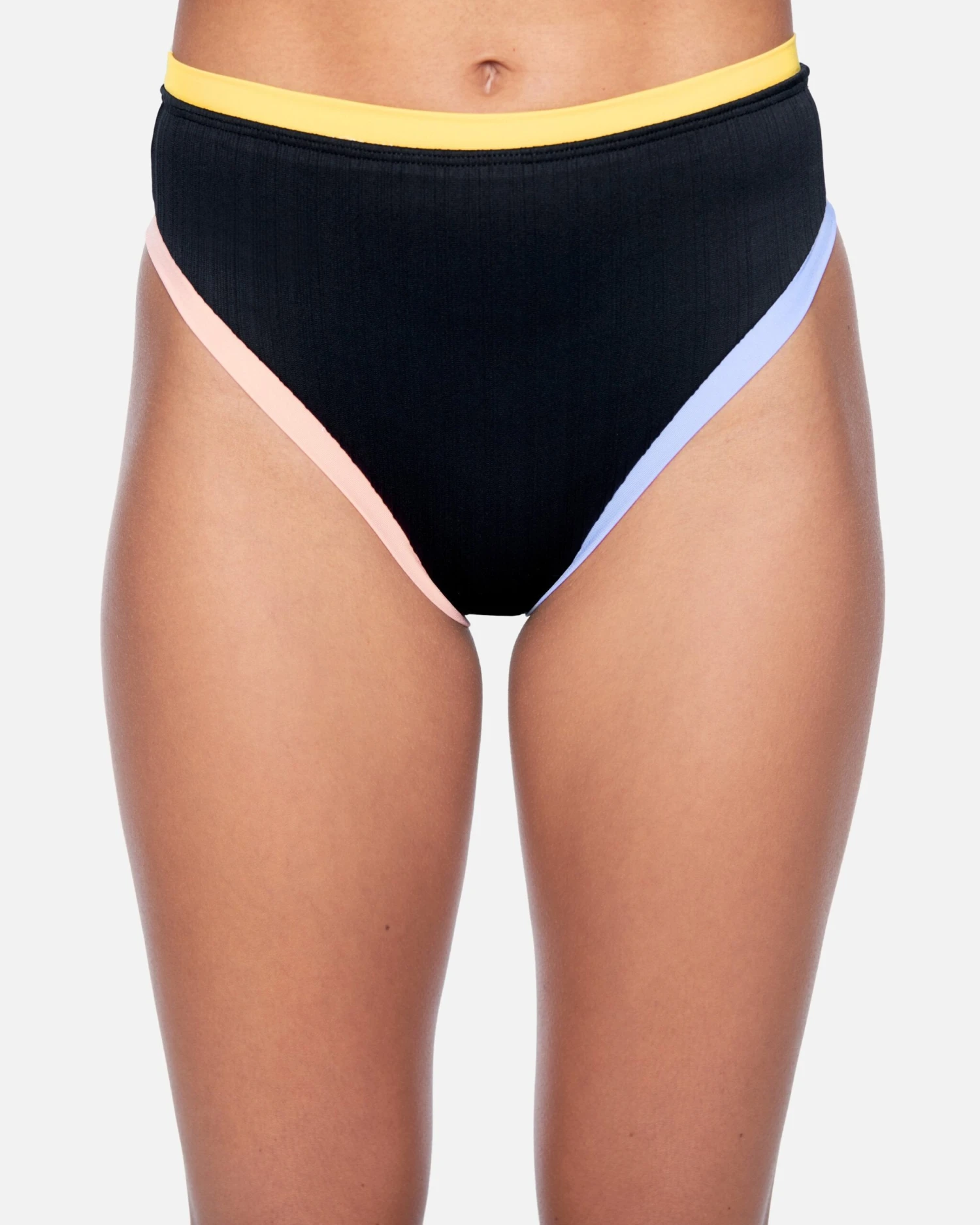 Colorblock Moderate High Waist Bikini Bottom 4 Colorblock Moderate High Waist Bikini Bottom - Image 2