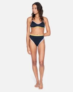 Colorblock Moderate High Waist Bikini Bottom 12 Colorblock Moderate High Waist Bikini Bottom -Hurley hb1082 black colorblock 5
