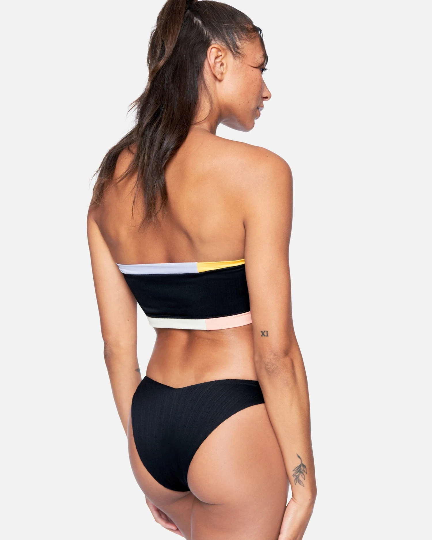 Colorblock V Front Cheeky Bikini Bottom 3 Colorblock V Front Cheeky Bikini Bottom