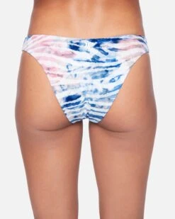 Zebra Color Wash Reversible Cheeky Bikini Bottom -Hurley hb1088 multi zebra 3