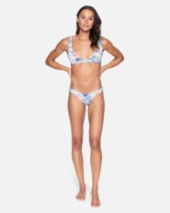 Zebra Color Wash Reversible Cheeky Bikini Bottom -Hurley hb1088 multi zebra 5