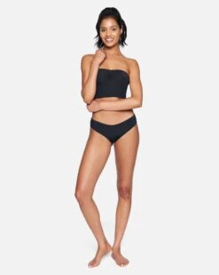 Solid Cheeky Hipster Bikini Bottom -Hurley hb1159 black 4
