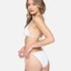 Texture Beach Cheeky Slider Tie Side Bikini Bottom 2 Texture Beach Cheeky Slider Tie Side Bikini Bottom -Hurley hb1160 coconut 1