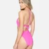 Party Wave Reversible Moderate High Waist Bikini Bottom 1 Party Wave Reversible Moderate High Waist Bikini Bottom -Hurley hb1163 hot watermelon 1 v2