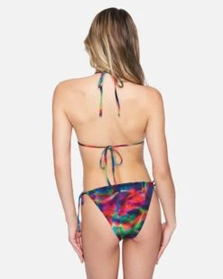 Nebula Cheeky Side Tie Bikini Bottom -Hurley hb1177 nebula red multi 3