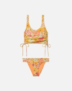 Hurley X Moore Aloha Max Bloomin Groove Crop Tank 12 Hurley X Moore Aloha Max Bloomin Groove Crop Tank -Hurley hb1195 sweet tangerine multi 5