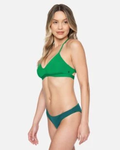 Solid Reversible Moderate Bikini Bottom -Hurley hb1196 ocean marine teal 5