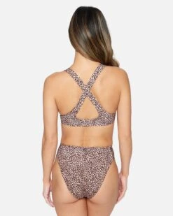 Max Leopard Moderate Tab Side High Waist -Hurley hb1249 brown sugar 3