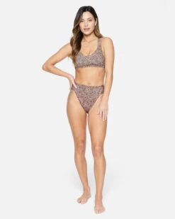 Max Leopard Moderate Tab Side High Waist -Hurley hb1249 brown sugar 4