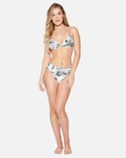 Beach Walk Moderate High Waist Bottom 10 Beach Walk Moderate High Waist Bottom -Hurley hb1288 black white 4