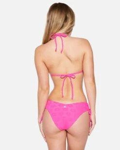 Terry Pop Cheeky Side Tie Bottom 9 Terry Pop Cheeky Side Tie Bottom -Hurley hb1291 electric pink 3
