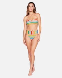 Sun And Sand Moderate High Waist Bottom -Hurley hb1296 latte 4