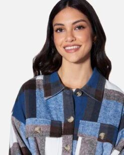 ESSENTIAL PLAID JACKET 10 ESSENTIAL PLAID JACKET -Hurley hf24c866 blue 4 9f8e4a11 da6e 43e2 a2f2 c948a0ad452e