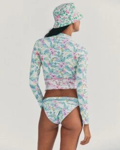 LSF X Hurley - Max Hawaiian Hibiscus Moderate Bottom -Hurley hlsfb002 aqua floral 3