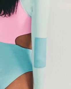 LSF X Hurley - Max Colorblock Long Sleeve Zip Cut Out -Hurley hlsfo010 colorblock 6