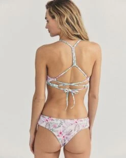 LSF X Hurley - Hawaiian Hibiscus Reversible Adjustable Twist Front Top -Hurley hlsft001 floral mix 6