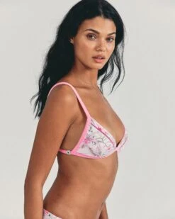 LSF X Hurley - Hawaiian Hibiscus Reversible Terry Fixed Tri Top -Hurley hlsft1007 watermelon sugar 2