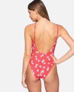 Star Spangled Low Back One Piece 9 Star Spangled Low Back One Piece -Hurley ho1027 red pepper multi 3