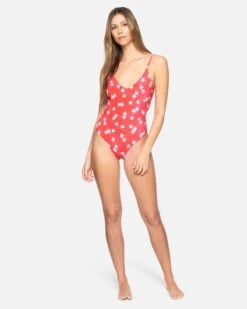 Star Spangled Low Back One Piece 10 Star Spangled Low Back One Piece -Hurley ho1027 red pepper multi 4