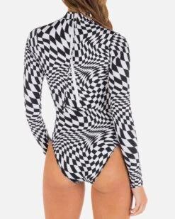 NASCAR MODERATE SURFSUIT -Hurley ho1114 bkwht 4